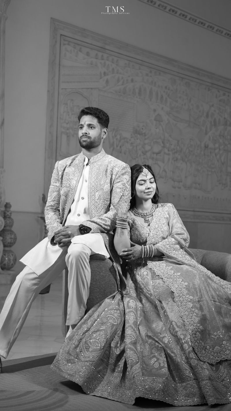 Groom Uday portrait captured with warm editorial tones